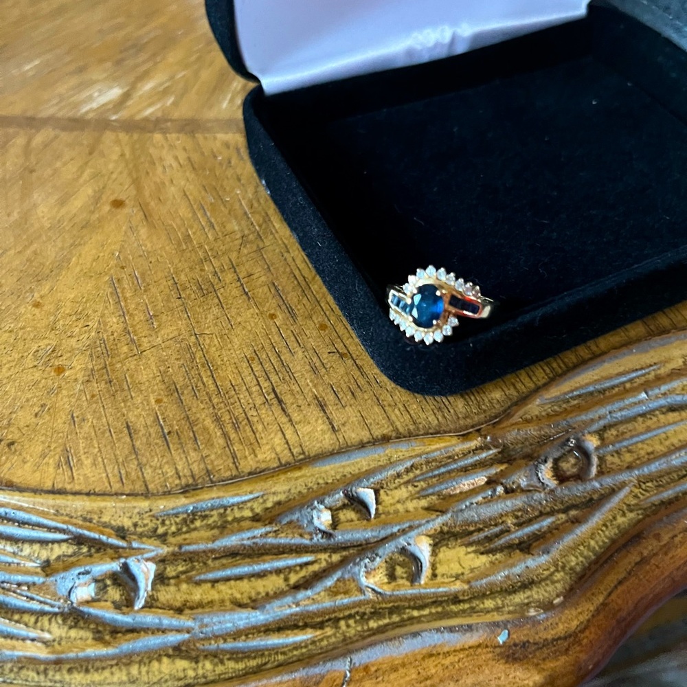 Sapphire and Diamond Ring